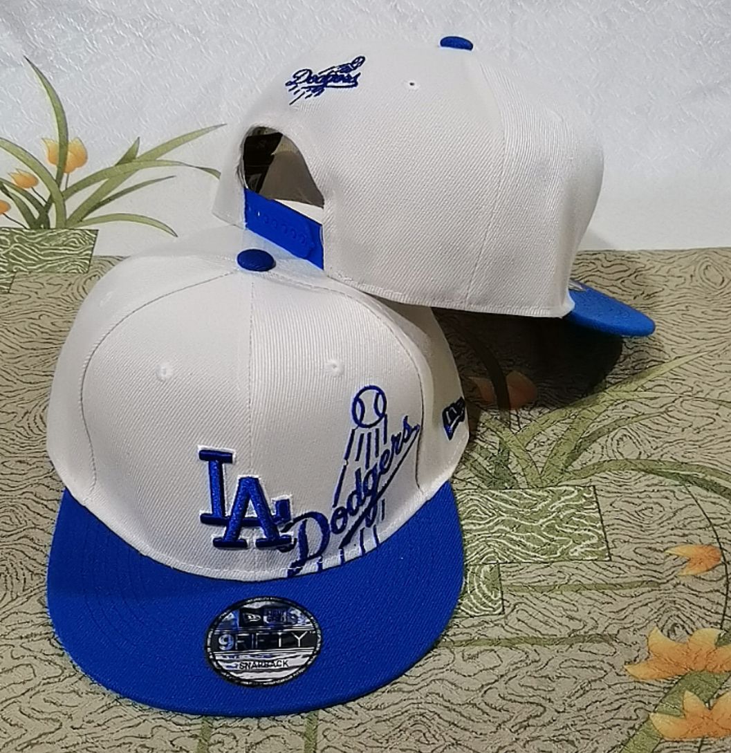 Los Angeles Dodgers white 2025 MLB hat YS